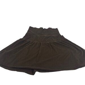 Ann Taylor Loft Brown Tiered Skirt Stretch Summer/Spring Size Medium